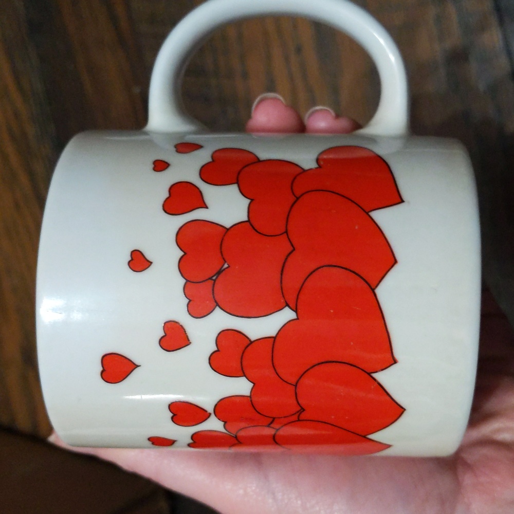 Red Hearts Everywhere mug